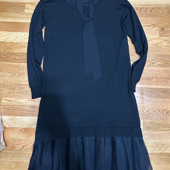 Lecoeur Twinset Twofer Tie-neck dress - Picture 1 of 5